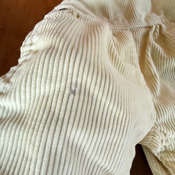 Vintage OshKosh B'Gosh Butter Yellow Soft Corduroy Bib Overalls 12 Mos 80s Union - Picture 15 of 15